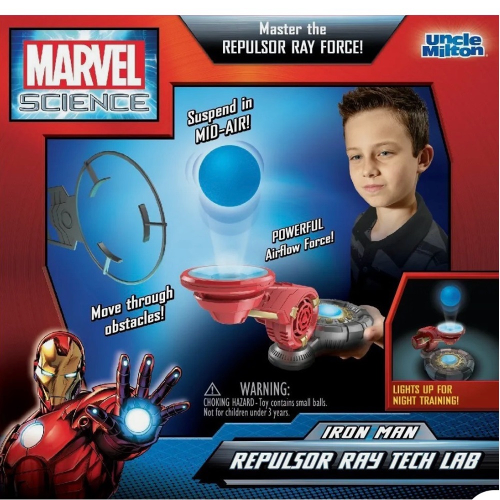 NWT Uncle Milton Marvel Science Iron Man Repulsor Ray Tech Lab 6+ Ironman Toy